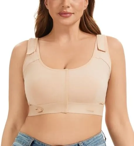 alessandra b mastectomy recovery bra easy on front closure white